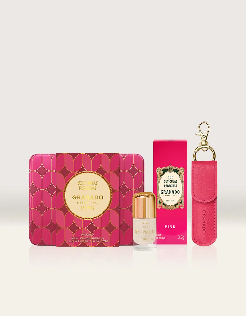 Kit Trio SOS Unhas Perfeitas Pink Granado