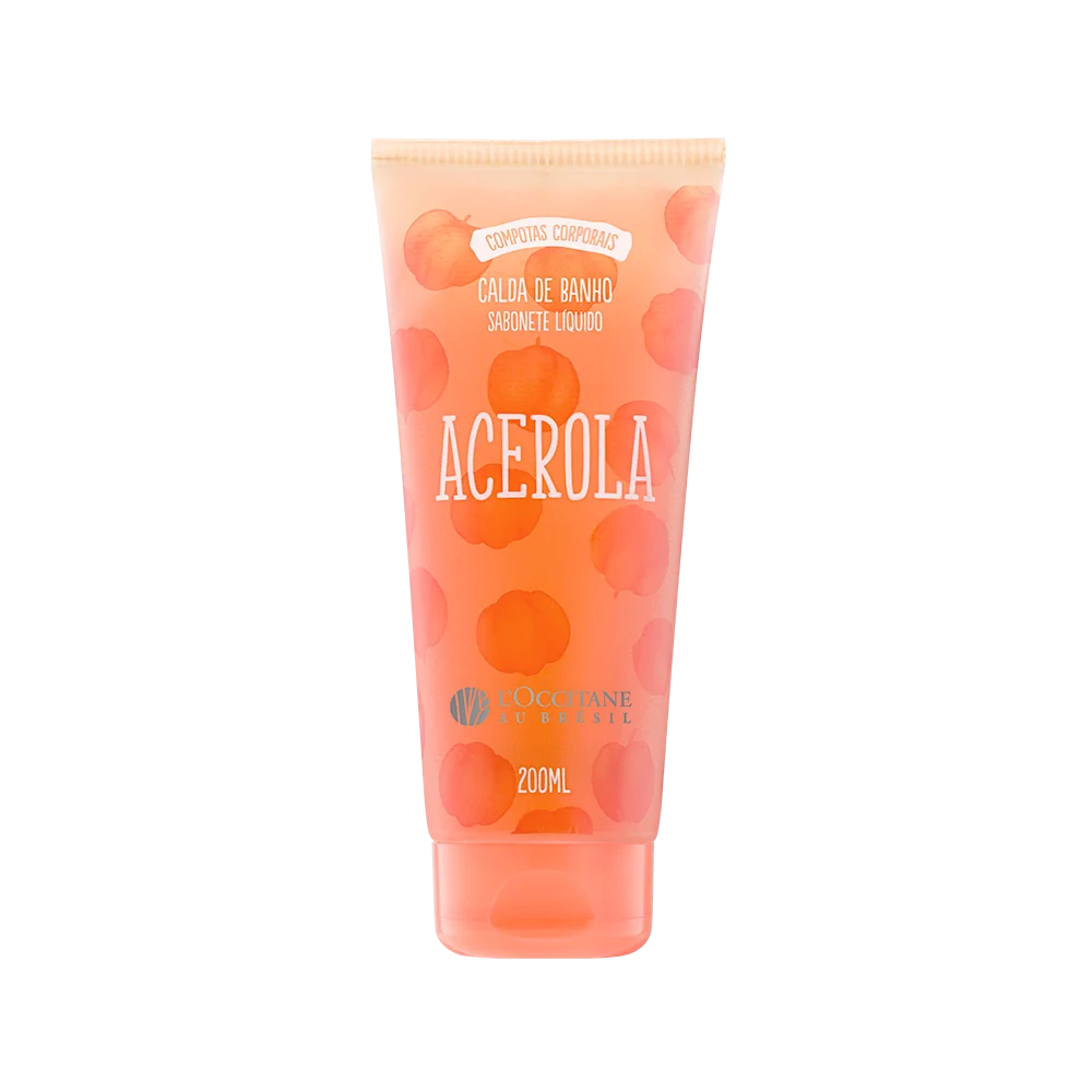 Calda de Banho Sabonete Líquido Acerola 200ml
